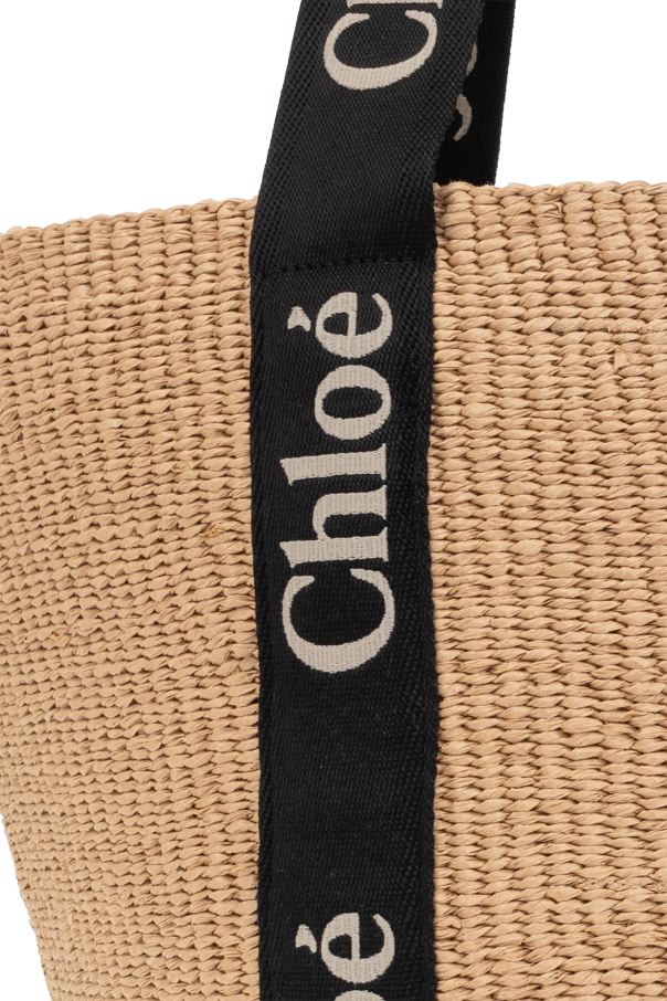 極美品　Chloe ロゴプリント　Bag ストラップ 単品 ロゴ　ジャガード 極美品 Chloe ロゴプリント Bag ストラップ 単品 ロゴ ジャガード 極美